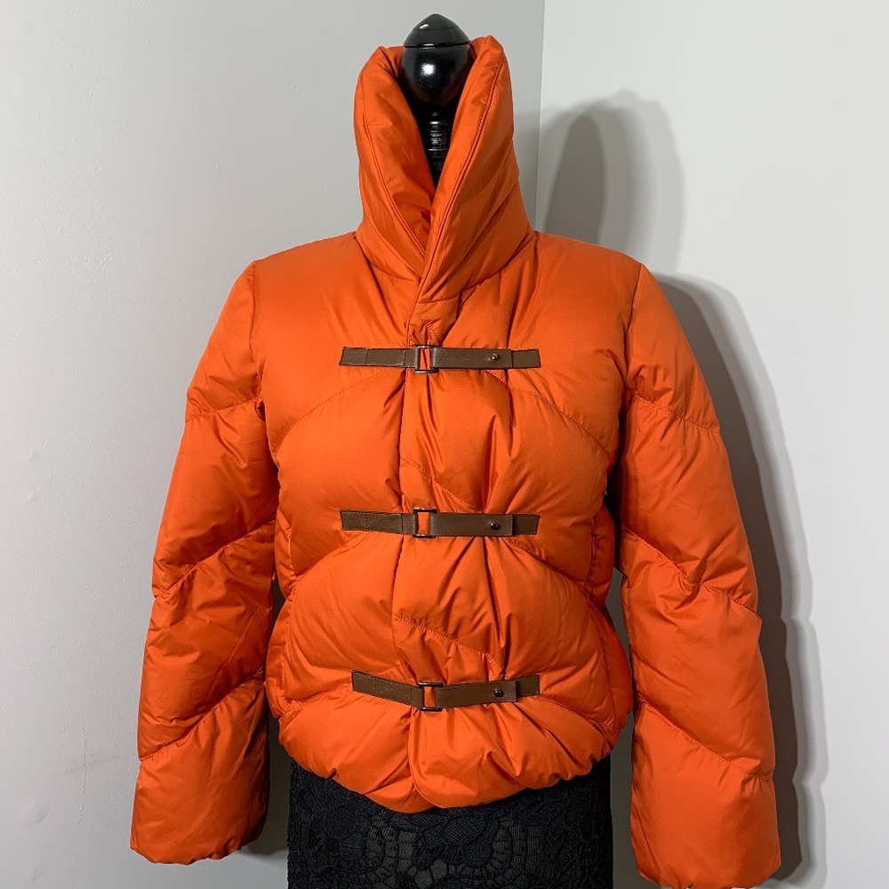 Nautica Down-Filled Puffer Jacket - Orange